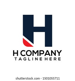 Abstract Letter H Logo Template Vector. Alphabet Logo Concept