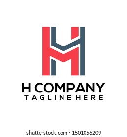 Abstract Letter H Logo Template Vector. Alphabet Logo Concept