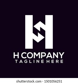 Abstract Letter H Logo Template Vector. Alphabet Logo Concept