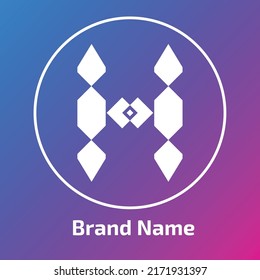 Abstract letter H logo vector design