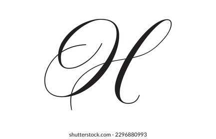 Diseño del vector del logotipo H de la letra abstracta