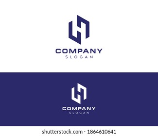 Abstract letter H logo-H Logo Design