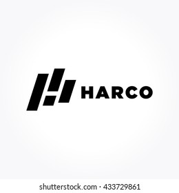 Abstract Letter H Symbol. Creative Word Art. Universal vector icon.