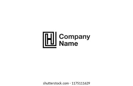 Abstract letter H vector logo image