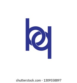 abstract letter hd linked logo vector