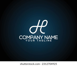 Abstract letter HE and DE line logo design, Creative and modern  alphabet vector icon.