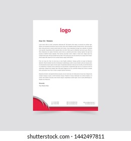Abstract letter head templates for your Business project, Vector illustration, and modern style letterhead template design.