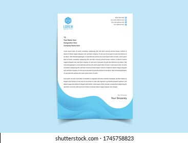 Abstract letter head templates for your Business project, Vector illustration, and modern style letterhead template design.