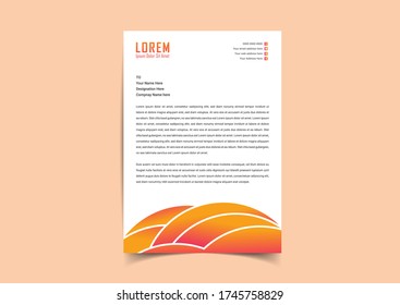 Abstract letter head templates for your Business project, Vector illustration, and modern style letterhead template design.