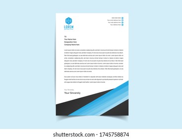 Abstract letter head templates for your Business project, Vector illustration, and modern style letterhead template design.
