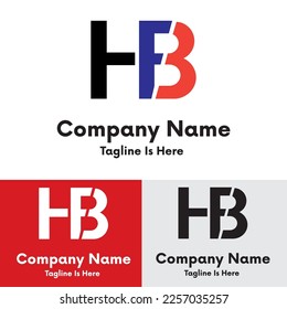 Abstract Letter HFB Logo Design