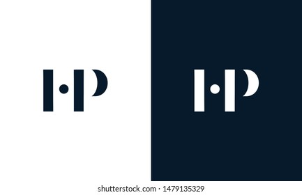 Abstract letter HP logo. This logo icon incorporate with abstract shape in the creative way.