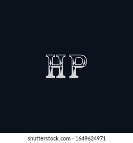 Abstract letter HP logo. This logo icon  with abstract shape in the creative way.

