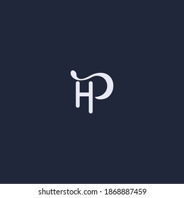 abstract letter HP logo. This logo icon incorporate with two abstract shape in the creative process.