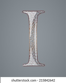 Abstract letter I. 