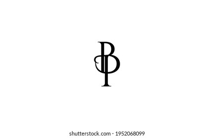 Letras abstractas del logotipo de IB. Este icono del logotipo se incorpora con forma abstracta de forma creativa.