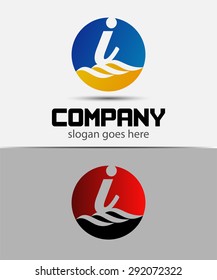 Abstract Letter i Icon

