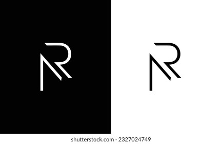 Abstract letter icon NR logo design, AR monogram logo