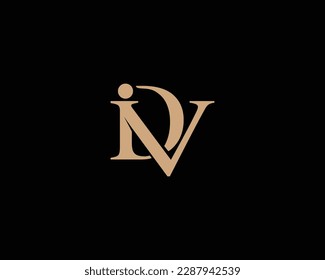 Abstract letter IDV, VDI, and DIV Unique Logo Design Concept. Creative and luxury alphabet vector icon.