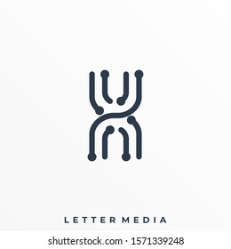 Abstract Letter Illustration Vector Design Template. Suitable for Creative Industry, Multimedia, entertainment, Educations, Shop, and any related business