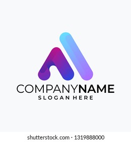 Abstract Letter A illustration vector template. Suitable for Creative Industry, Multimedia, entertainment, Educations, Shop, and any related business