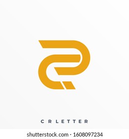 Abstract Letter Illustration Vector Template. Suitable for Creative Industry, Multimedia, entertainment, Educations, Shop, and any related business