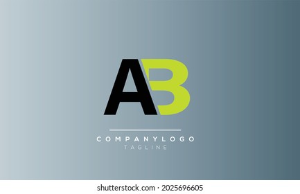 
Abstract Letter Initial AB BA A Vector Logo Design Template