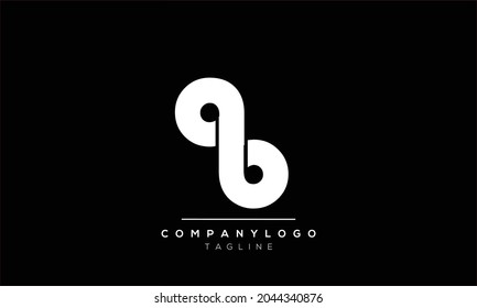 
Abstract Letter Initial AB BA Vector Logo Design Template