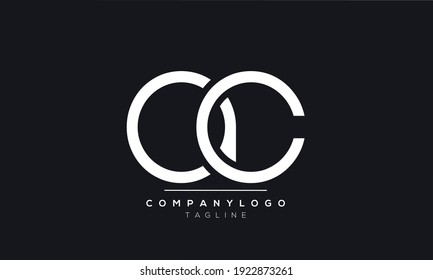 Abstract Letter Initial AC,CA Vector Logo Design Template