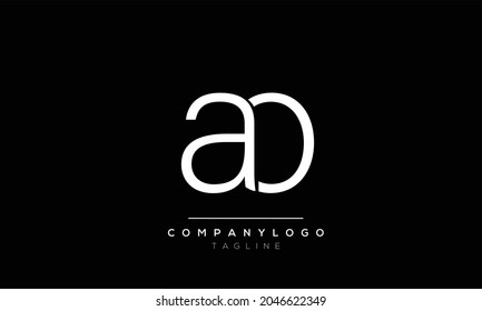 Vorlage für das Design von abstrakten Buchstaben, Anfangsbuchstaben und Vektorgrafiken-Logos
