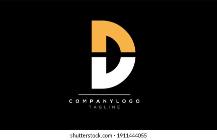 Abstract Letter Initial AO or OA Vector Logo Design Template