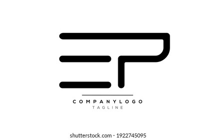 Carta resumen Plantilla inicial de diseño de logotipo de PA y vectores PA
