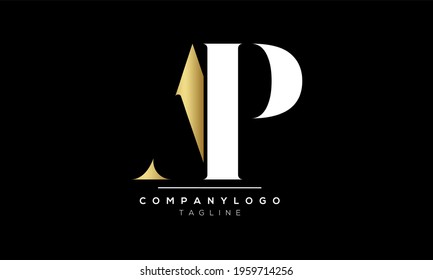 Abstract Letter Initial AP PA Vector Logo Design Template