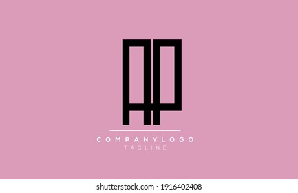 Abstract Letter Initial AP or PA,A and P Vector Logo Design Template