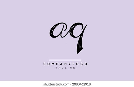 
Abstract Letter Initial AQ QA Vector Logo Design Template