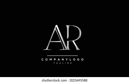 Abstract Letter Initial AR RA Vector Logo Design Template.