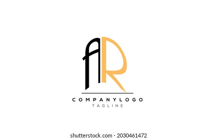 Abstract Letter Initial AR RA A R Vector Logo Design Template
