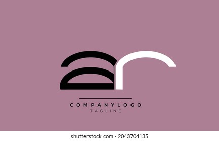 Abstract Letter Initial AR RA Vector Logo Design Template