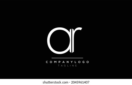 Abstrakter Buchstabe Initial ar ra Vector Logo Design-Vorlage