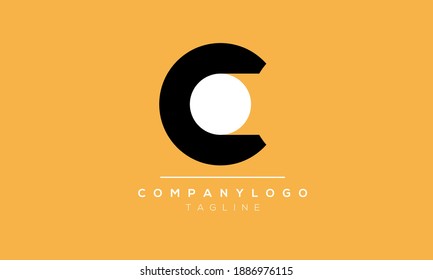 Abstract Letter Initial CO Vector Logo Design Template