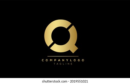  Abstract Letter Initial CQ QC C Q Vector Logo Design Template