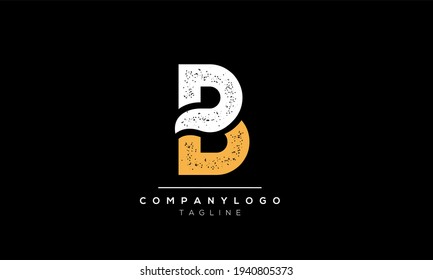 Abstract Letter Initial DB BD Vector Logo Design Template