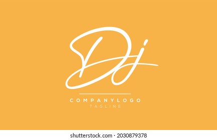Abstract Letter Initial DJ JD Vector Logo Design Template