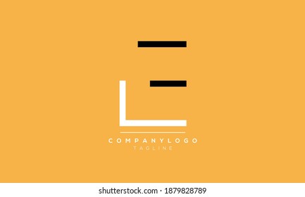 Abstract Letter Initial EL and LE Vector Logo Design Template