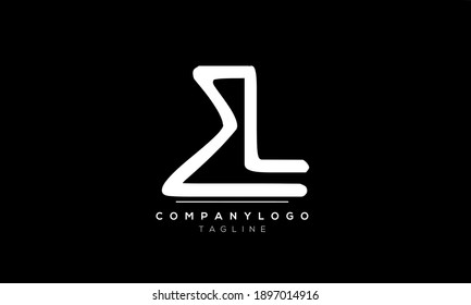 Abstract Letter Initial Letter EL,LE Vector Logo Design Template