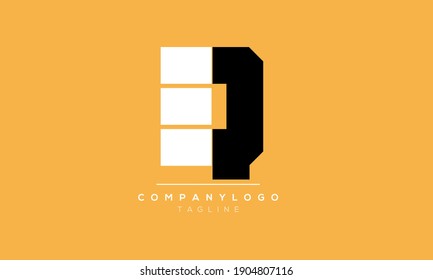 Abstract Letter Initial EQ Vector Logo Design Template