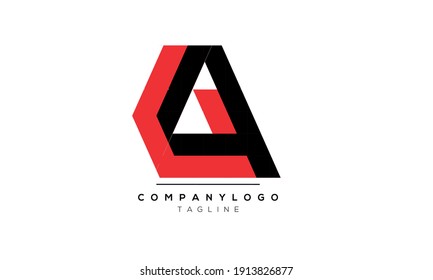 Descripción de la plantilla de diseño del logotipo inicial del vector G4 o GA