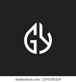 Abstract Letter Initial GY,YG Vector Logo Design Template