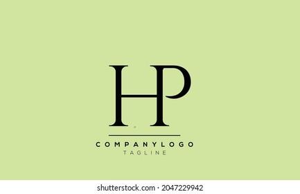 Abstract Letter Initial HP PH Vector Logo Design Template.