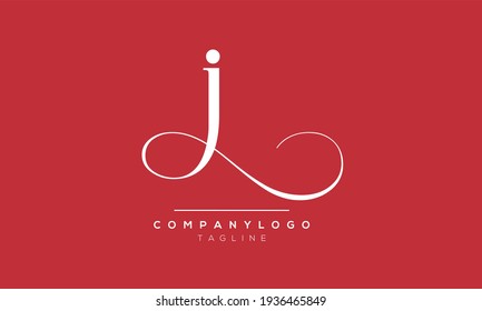 Abstract Letter Initial J Vector Logo Design Template